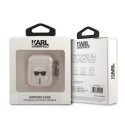 Karl Lagerfeld KLA2UKHGD AirPods 1/2 cover gold/gold Glitter Karl`s Head