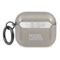 Karl Lagerfeld KLA3UKHGK AirPods 3 cover black/black Glitter Karl`s Head