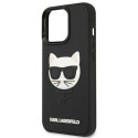 Karl Lagerfeld KLHCP13LCH3DBK 13 Pro / 13 6.1" black/black hardcase 3D Rubber Choupette