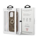Guess GUHCP13L4GMRBR iPhone 13 Pro / 13 6.1" brown/brown hardcase 4G with ring stand