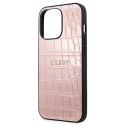 Guess GUHCP13LPCRBPI iPhone 13 Pro / 13 6.1" pink Croco Strap Collection