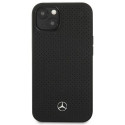 Mercedes MEHCP13MDELBK iPhone 13 / 14 / 15 6.1" black/black hardcase Leather Perforated