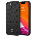 Mercedes MEHCP13MDELBK iPhone 13 / 14 / 15 6.1" black/black hardcase Leather Perforated