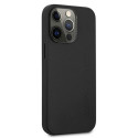 AMG AMHCP13LDOLBK iPhone 13 Pro / 13 6.1" black/black hardcase Leather Hot Stamped