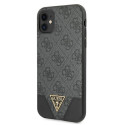 Guess GUHCN61PU4GHBK iPhone 11 6.1" / Xr grey/gray hardcase 4G Triangle Collection