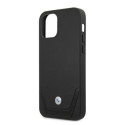 Case BMW BMHCP12LRSWPK iPhone 12 Pro Max 6.7" black/black hardcase Leather Perforate
