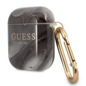 Guess GUA2UNMK AirPods 1/2 cover black/black Marble Collection