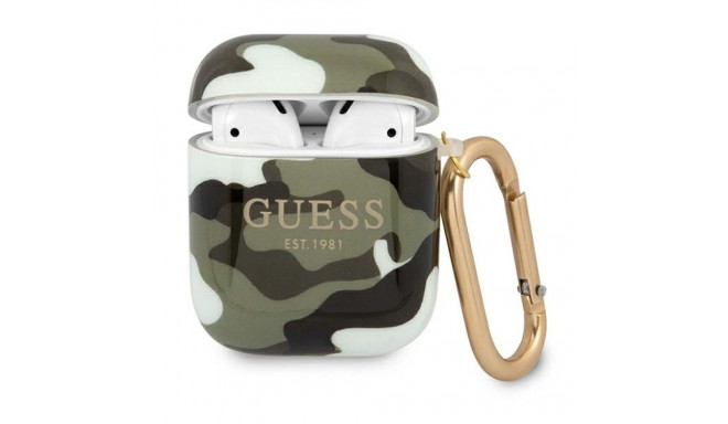 Guess GUA2UCAMA AirPods 1/2 cover green/khaki Camo Collection