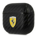 Ferrari FESA3CABK AirPods 3 cover black/black On Track PU Carbon