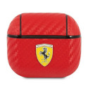 Ferrari FESA3CARE AirPods 3 cover red/red On Track PU Carbon