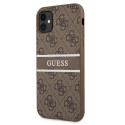 Guess GUHCN614GDBR iPhone 11 / Xr 6.1" brown/brown hardcase 4G Stripe