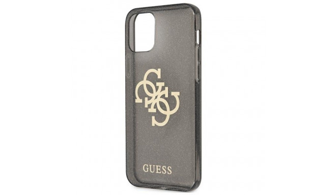 Guess GUHCP12LPCUGL4GBK iPhone 12 Pro Max 6.7" must kõva ümbris glitter 4G suur logo