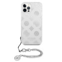 Guess GUHCP12LKSPESI iPhone 12 Pro Max 6.7" silver/silver hardcase Peony Chain Collection