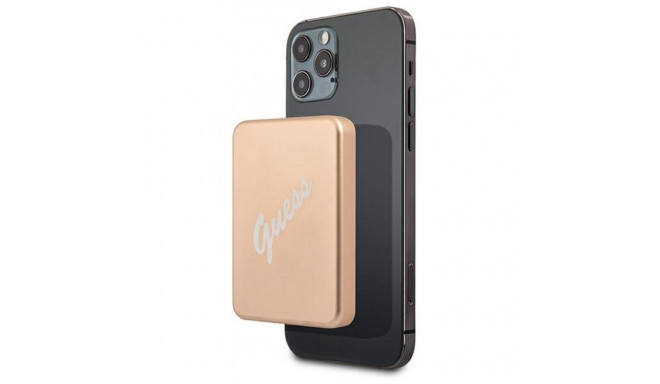 Guess 5W juhtmevaba akupank GUPBMSVSLG3000mAh kuldne MagSafe