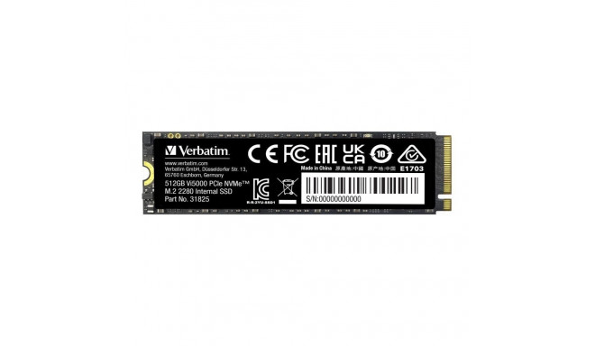 Verbatim Vi5000 PCIe NVMe M.2 SSD 512 GB