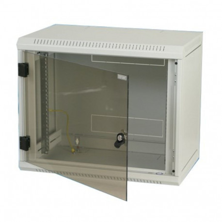 Triton Delta B4S 19" Rack Wall-mount 6U/400 glass door Wall mounted rack Grey