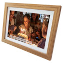 Denver photo frame with FRAMEO FHD 15.6" 8GB light wood