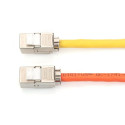 DIGITUS Keystone module RJ45 CAT 6A, STP, 500 MHz, slim-line, toolless