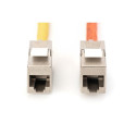 DIGITUS Keystone module RJ45 CAT 6A, STP, 500 MHz, slim-line, toolless