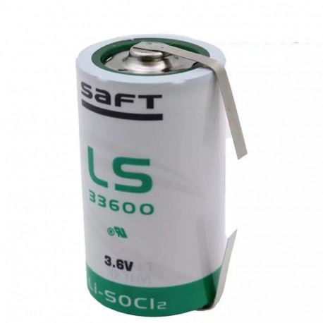 Saft Ls33600 Er-d 3.6v 17000mah +u Lithium Battery 1 Pc.