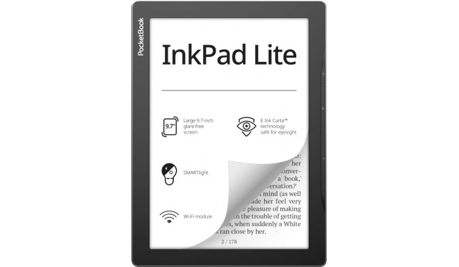 PocketBook e-reader InkPad Lite 8GB, grey/black