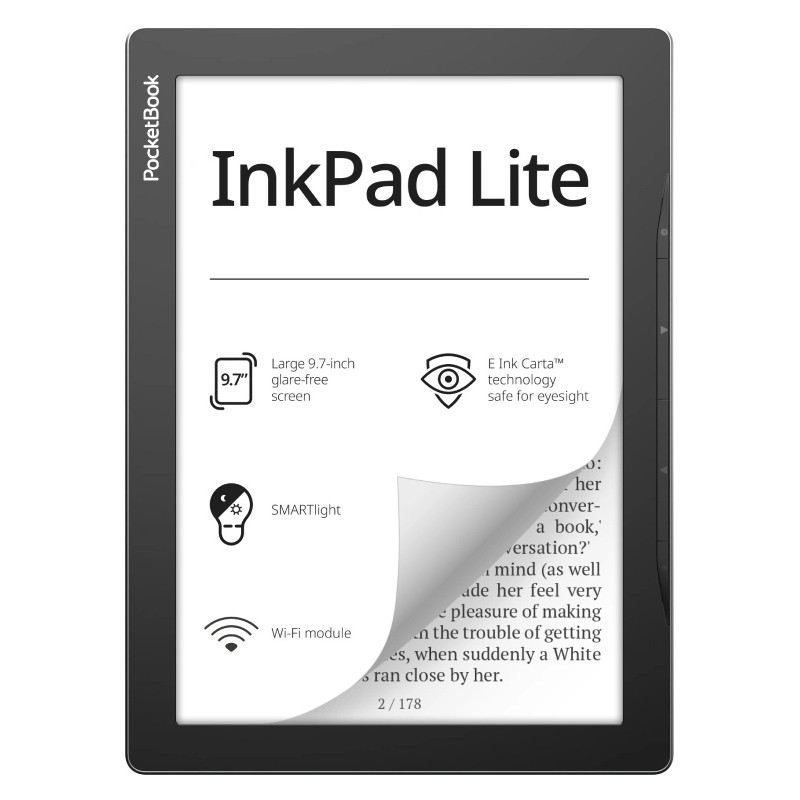 PocketBook e-luger InkPad Lite 8GB, hall/must