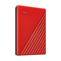 External HDD|WESTERN DIGITAL|My Passport|2TB|USB 2.0|USB 3.0|USB 3.2|Colour Red|WDBYVG0020BRD-WESN