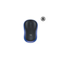 Logitech M185 Wireless Mouse, RF Wireless, 1000 DPI, Black/Blue