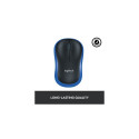 Logitech M185 Wireless Mouse, RF Wireless, 1000 DPI, Black/Blue