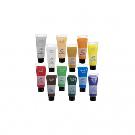 Farby akrylowe 12szt. 100ml Maaleo 20424