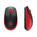 Optical mouse Logitech M190 red