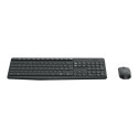 Logitech MK235 keyboard Mouse included USB QWERTY US International Grey