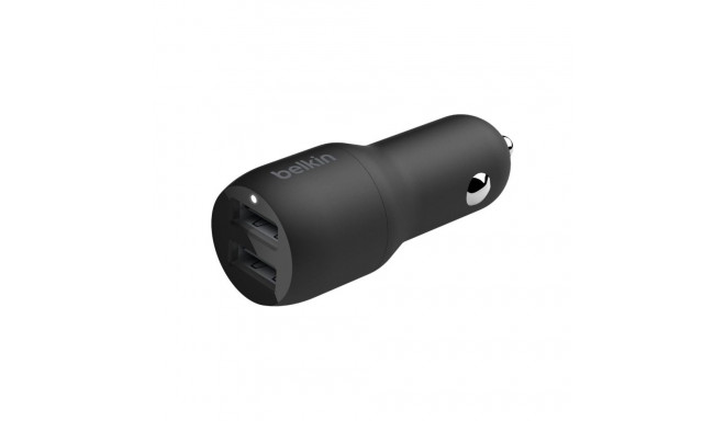 Belkin | Dual USB-A Car Charger 24W + USB-A to Lightning Cable | BOOST CHARGE