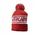 Bauer Team Ribbed Pom Winter Hat SR 1063358 (czarny)