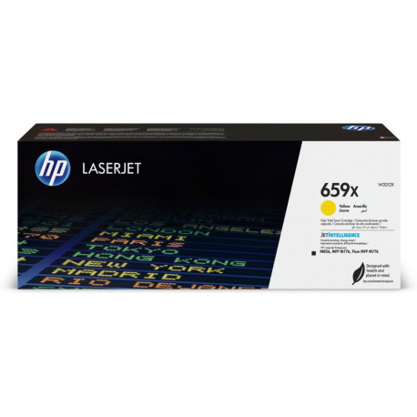 "HP 659X High Yield Yellow Original LaserJet Toner Cartridge"