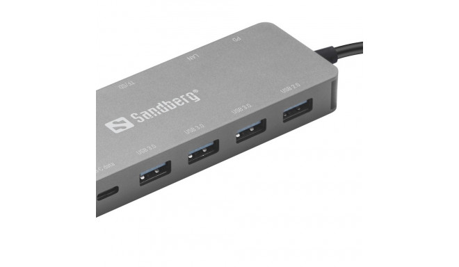 "Sandberg 136-45 USB-C 13-in-1 PD 100W TravelDock"