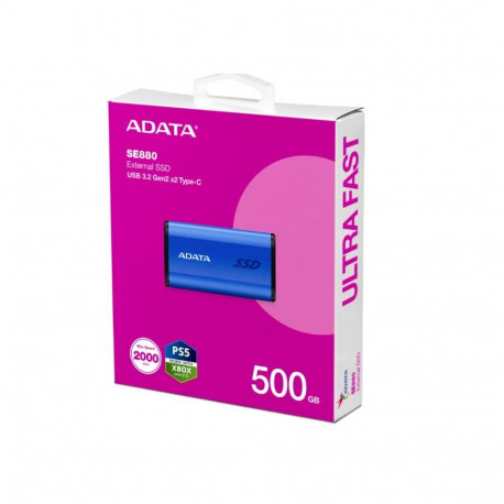 External SSD Disk SE880 500 GB USB3.2A/C Gen2x2 Blue