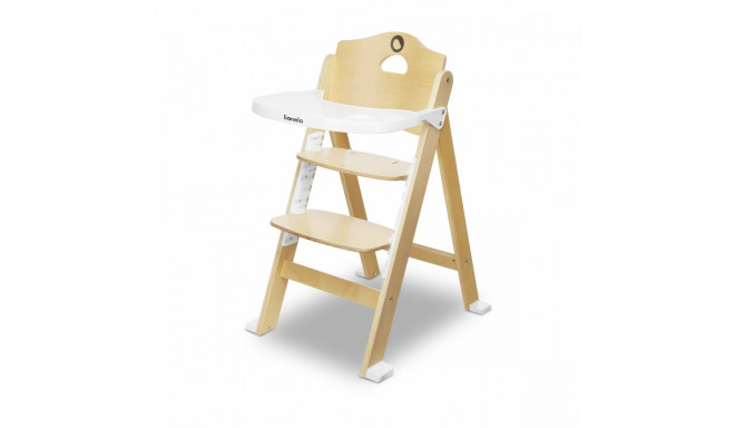 High chair for feeding Floris White Natural