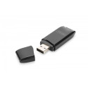 Card Reader 2-ports USB 2.0 SD/MicroSD compact black