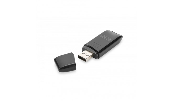 Card Reader 2-ports USB 2.0 SD/MicroSD compact black