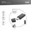 Card Reader 2-ports USB 2.0 SD/MicroSD compact black