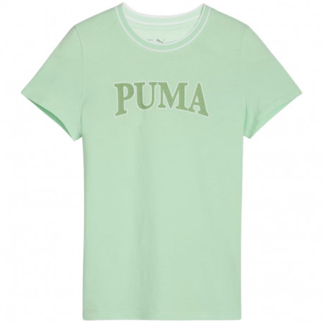 Koszulka dla dzieci Puma Squad Tee miętowa 679387 88 140cm