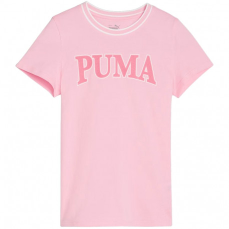 Koszulka dla dzieci Puma Squad Tee różowa 679387 30 164cm
