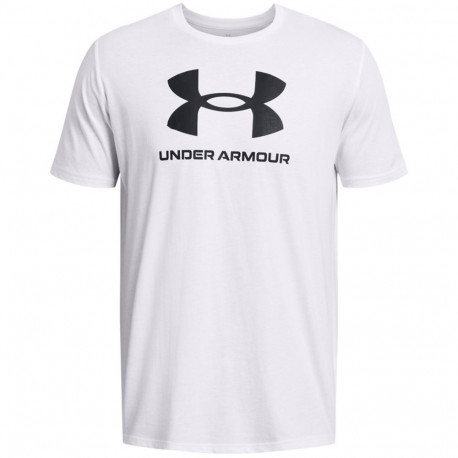 Koszulka męska Under Armour Sportstyle Logo biała 1382911 100 2XL