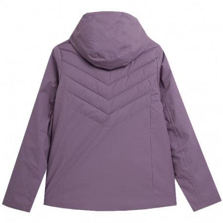 Kurtka narciarska damska 4F F122 ciemny fiolet 4FAW23TJACF122 50S S