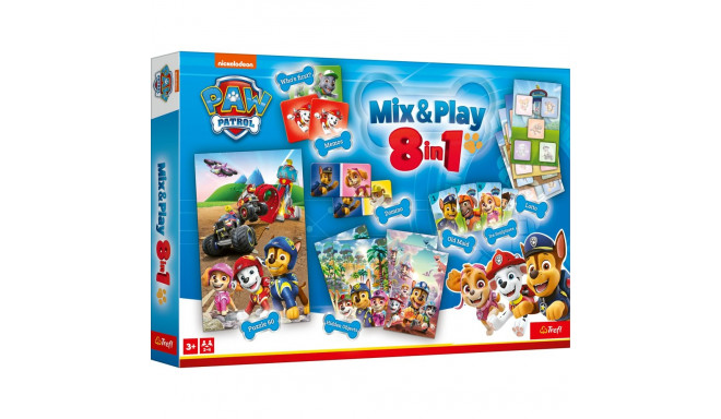 TREFL PAW PATROL lauamängude komplekt 8in1 Mix&play Käpapatrull