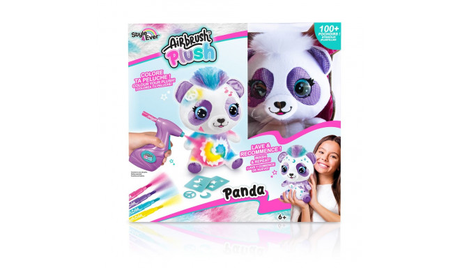 AIRBRUSH PLUSH Pehme mänguasi õhupintsliga Panda, 25 cm