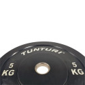 Raskusketas Tunturi Training Bumper Plate 5 kg Black