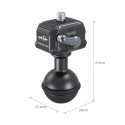 SmallRig 3600 Drop in HawkLock Mini Quick Release 1/4â 20 Balhoofd