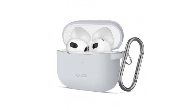 TECH-PROTECT SILICONE HOOK APPLE AIRPODS 3 CRAYON GREY